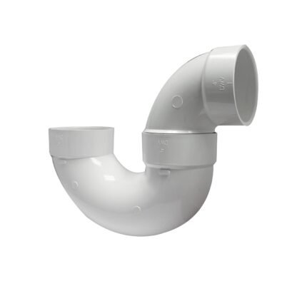 PVC DWV P Trap SW HXH, 4-Inch, White