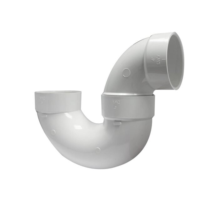 PVC DWV P Trap SW HXH, 4-Inch, White
