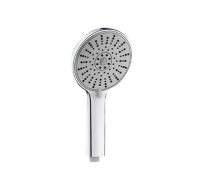 Silver Shower Head with 5-Speed Adjustable Pressurized