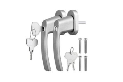 Aluminum window handle lock 13